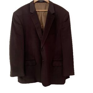 Pronto Uomo Brown Corduroy Blazer Sport Coat Jacket Mens 52 Reg Academia Preppy